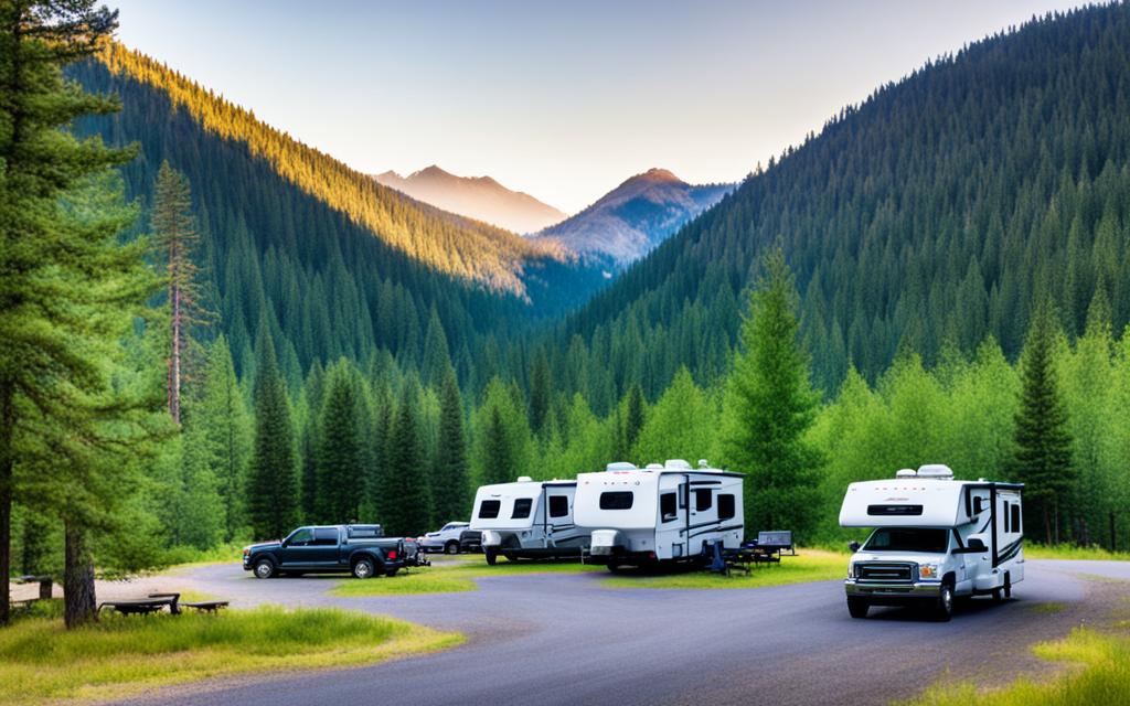 USFS developed campgrounds